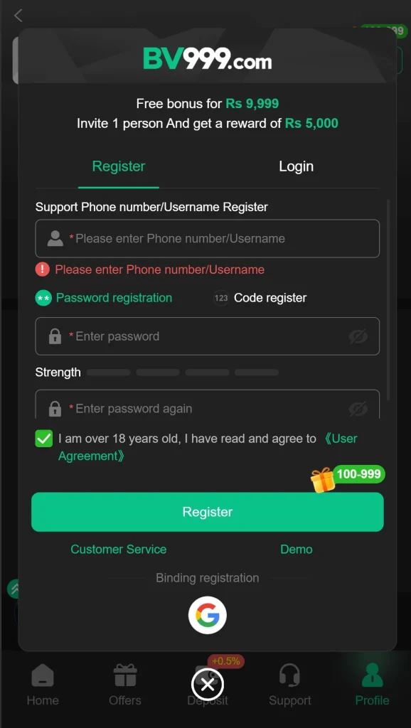 BV999 Game Apk