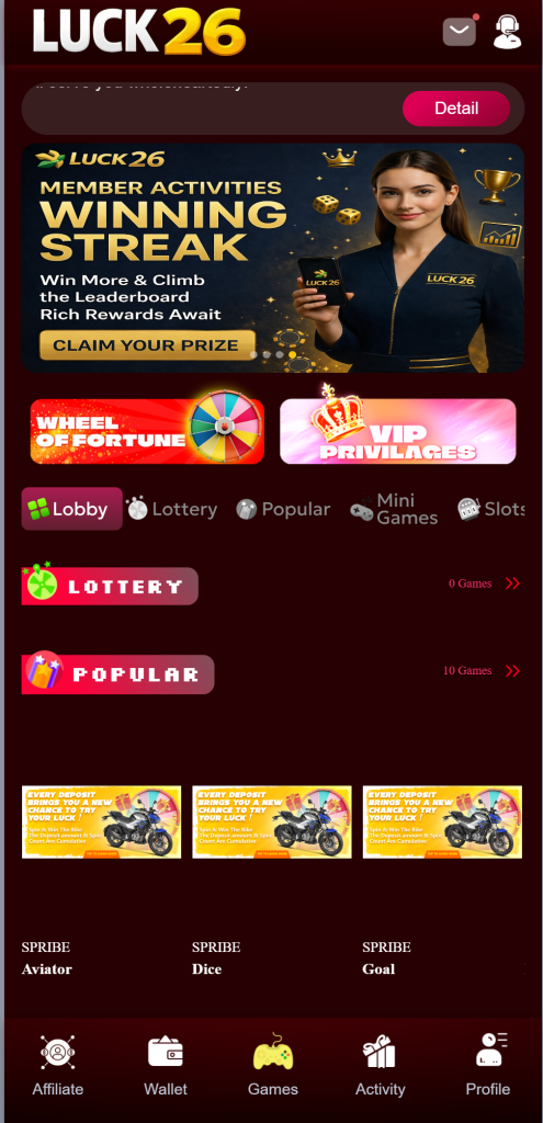 Luck26 Game