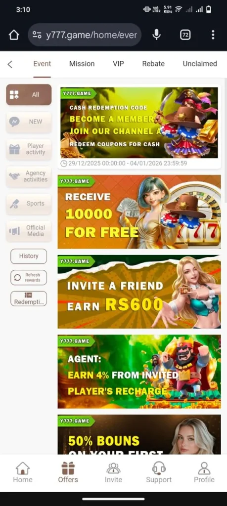 Y777 Game Download